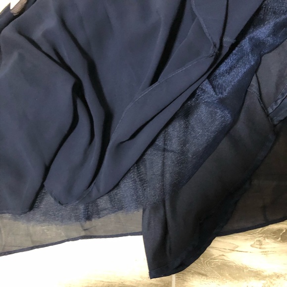 Gianni Bini Strapless Embellished NavyBlue Dress - Picture 6 of 8